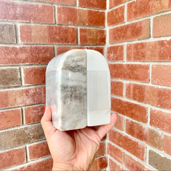 TARGET STUDIO MCGEE MARBLE STONE BOOKENDS - Picture 2 of 4